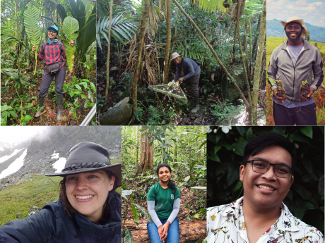 a collage of photos of each of the 6 awardees, all smiling and standing in nature