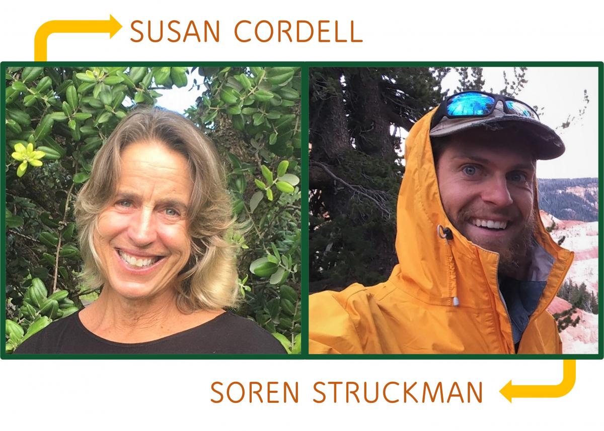 Susan Cordell on left, Soren Struckman on right.